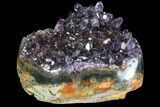 Purple Amethyst Crystal Heart - Uruguay #76785-1